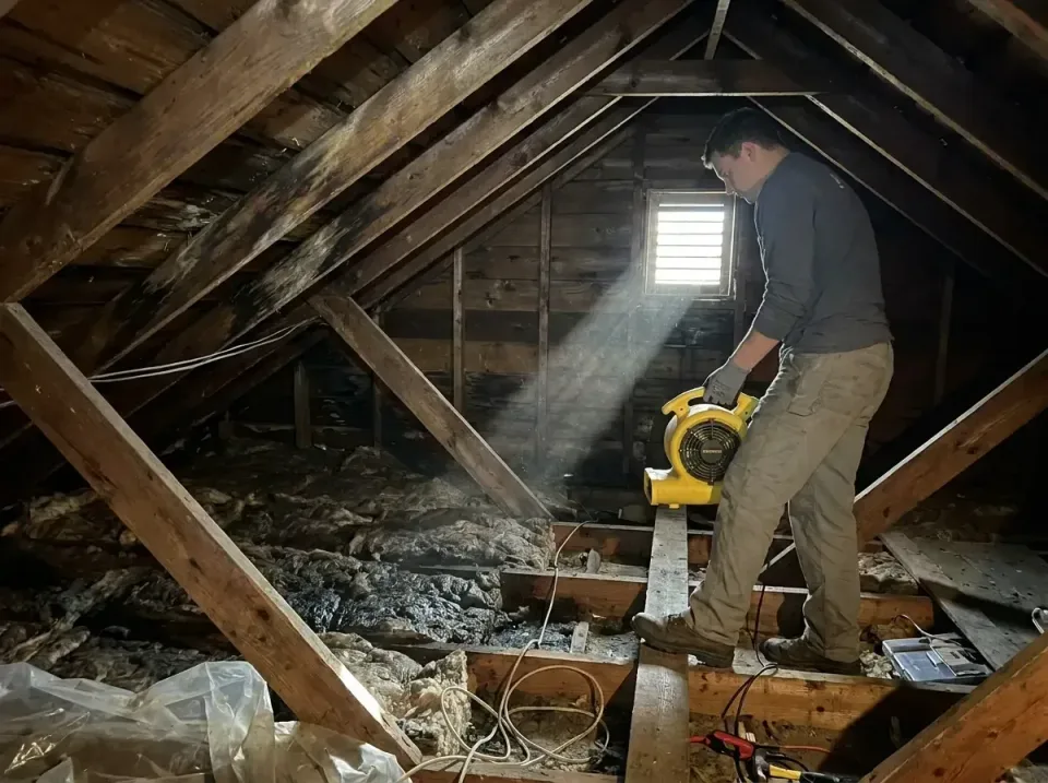 attic-water-damage-drying-proc-007 — frequently asked questions, Emergency Water Extraction & 24/7 Flood Response in Broken…